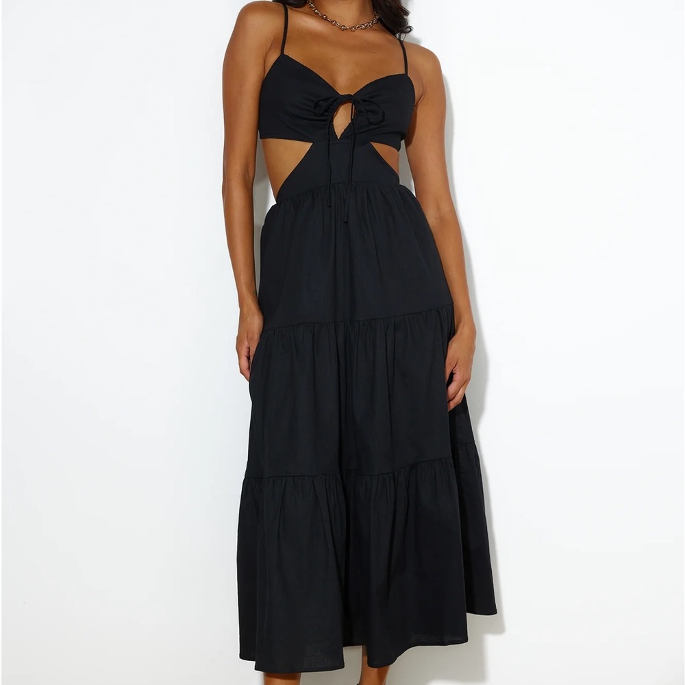 Hello Molly Loving Her Style Black Maxi Dress